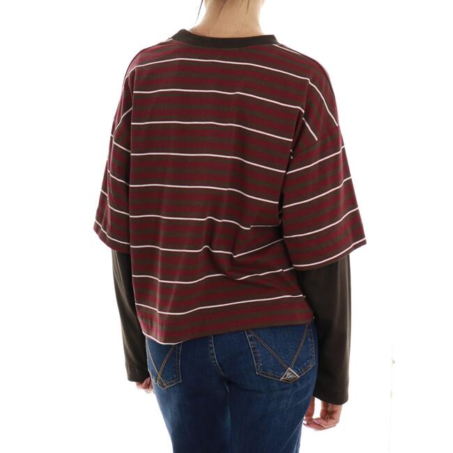 T-SHIRT RILEY RIGATA 2in1 HAVEONE - Mad Fashion | img vers.650x/